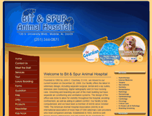 Tablet Screenshot of bitandspuranimalhospital.com